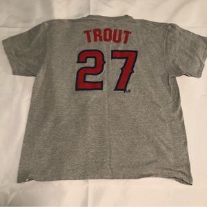 Anaheim Angels Mike Trout #27 T-Shirt Jersey XL